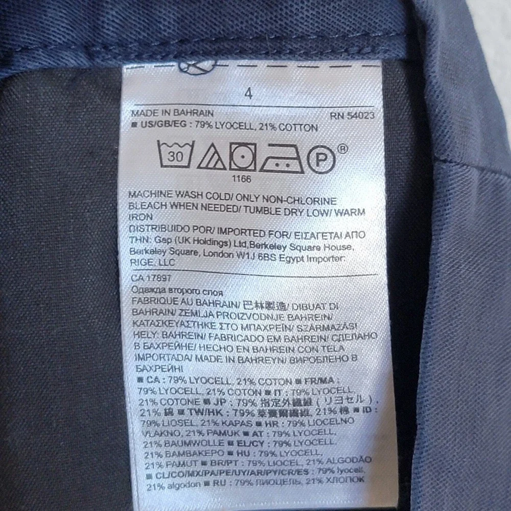 Banana Republic Linen Slub Wide Leg Tapestry Navy Blue Pant Sz 4‎ Coastal Beachy